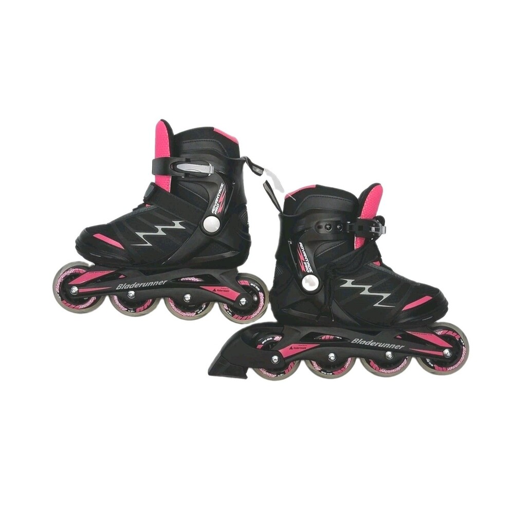 Bladerunner Inline Skates Advantage Pro Black Pink Women Sz 7 Roller Blades 80mm